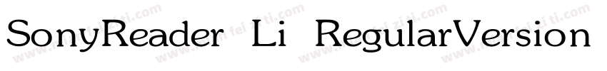SonyReader Li RegularVersion 23GB字体转换